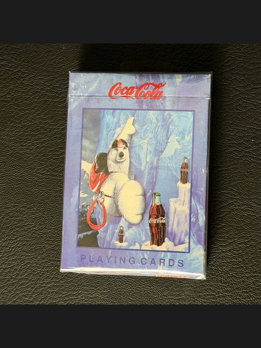 Coca Cola Purple Polar Bear Playing Cards with Red Accents, Factory Sealed